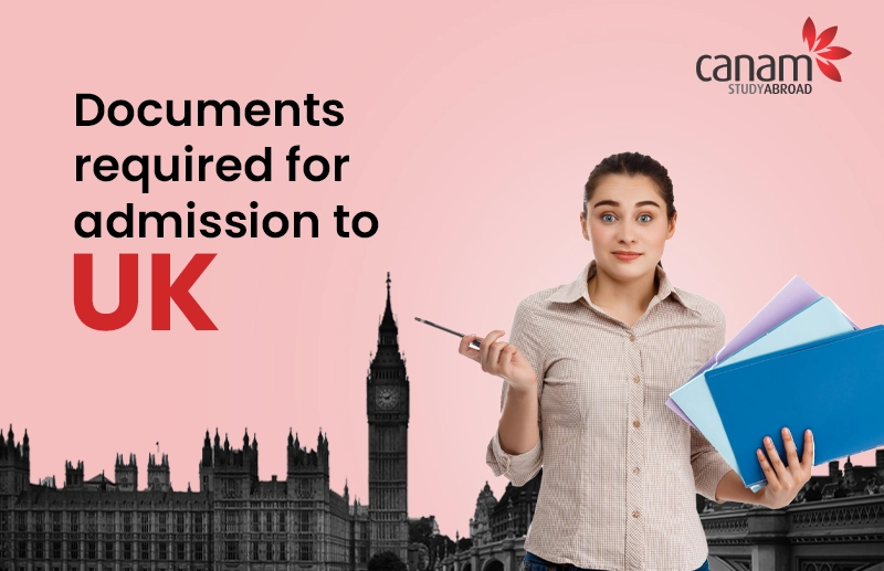 Documents required for admission in UK